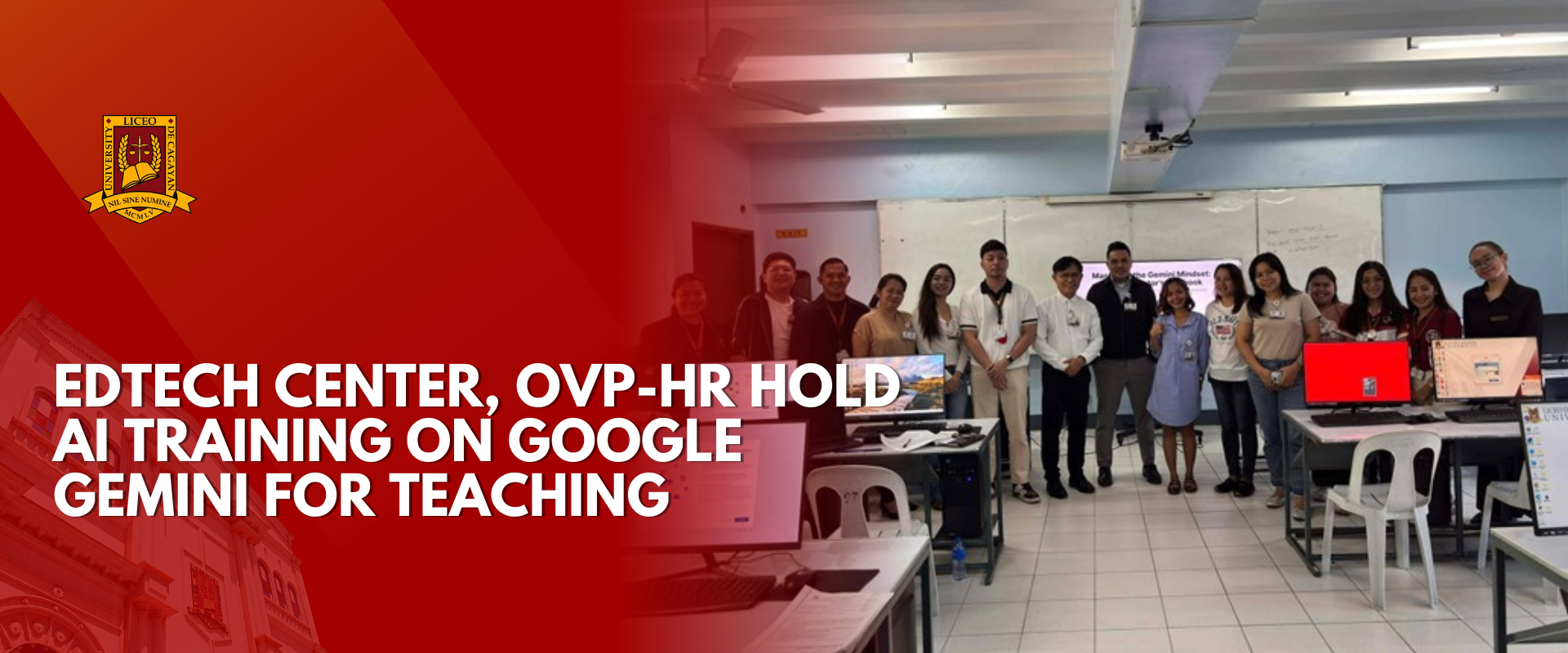 EDTECH CENTER, OVP-HR HOLD AI TRAINING ON GOOGLE GEMINI FOR TEACHING