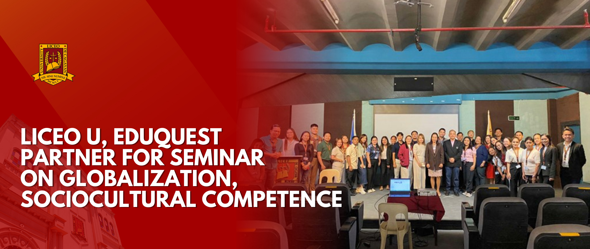LICEO U, EDUQUEST PARTNER FOR SEMINAR ON GLOBALIZATION, SOCIOCULTURAL COMPETENCE