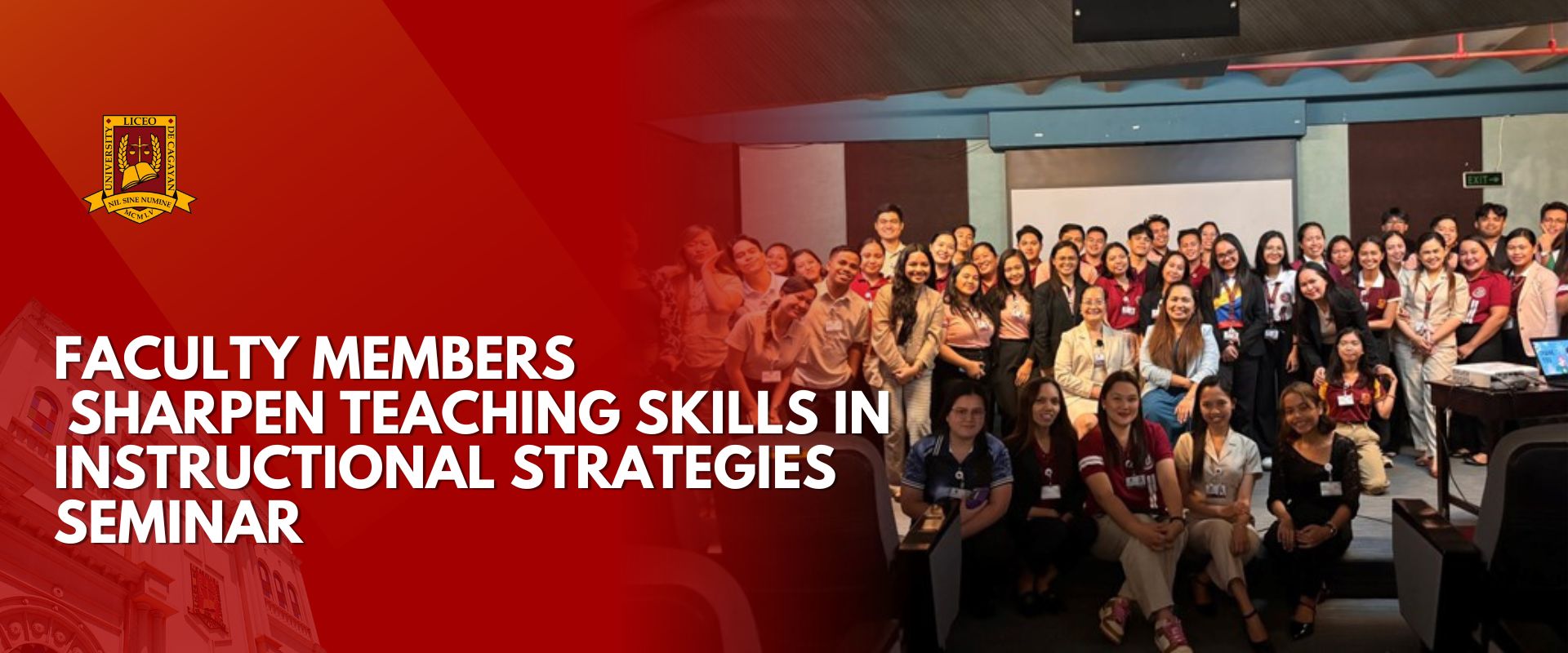 FACULTY MEMBERS SHARPEN TEACHING SKILLS IN INSTRUCTIONAL STRATEGIES SEMINAR