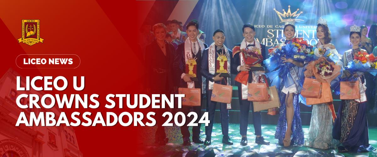 LICEO U CROWNS STUDENT AMBASSADORS 2024