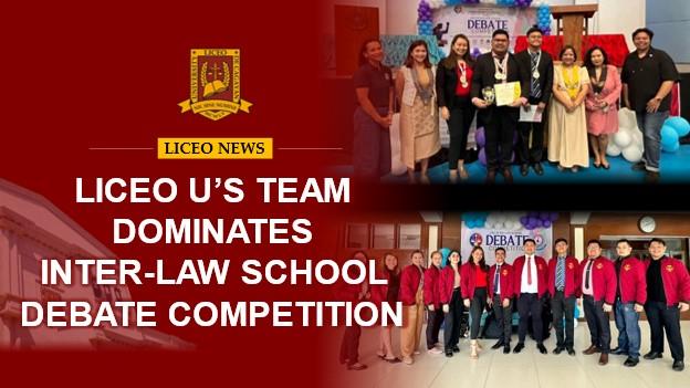 Liceo U’s Team Dominates Inter-Law School Debate Competition